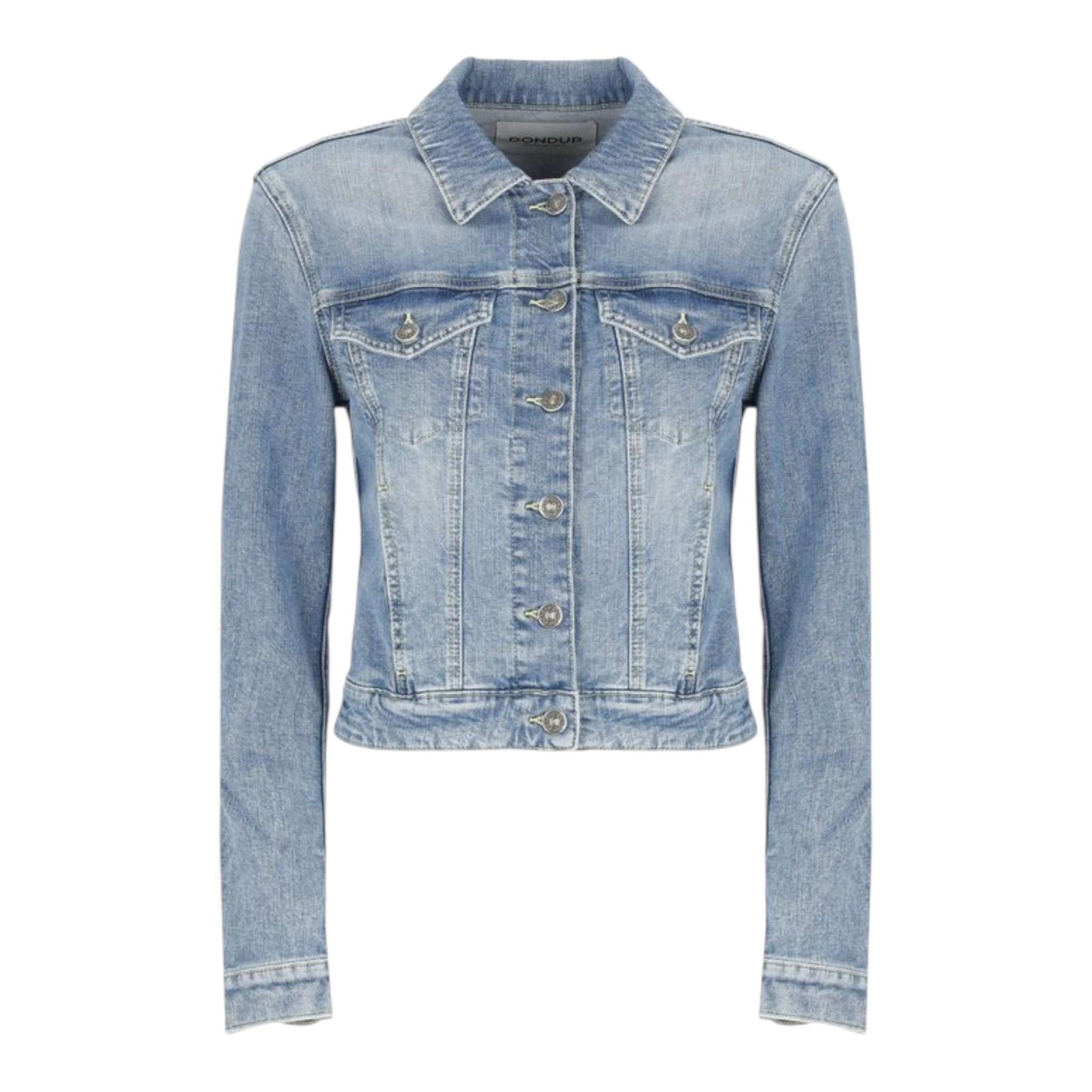 Dondup Giubbino Tinta Unita In Denim per Bambina DFGB013 AZZURRO DONDUP 