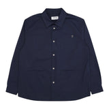 Dondup Camicia Tinta Unita Manica Lunga per Bambino DMCA034 BLU DONDUP 