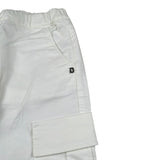 Dondup Pantalon Tinta Unita con Elaatico In Vita per Bambino DMPA041 BIANCO DONDUP 