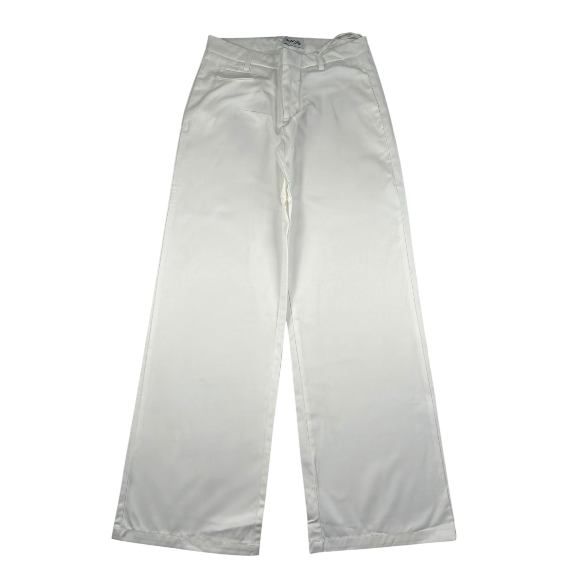 Dondup Pantalone Modello Palazzo Tinta Unita  per Bambina DMPA109 PANNA DONDUP 