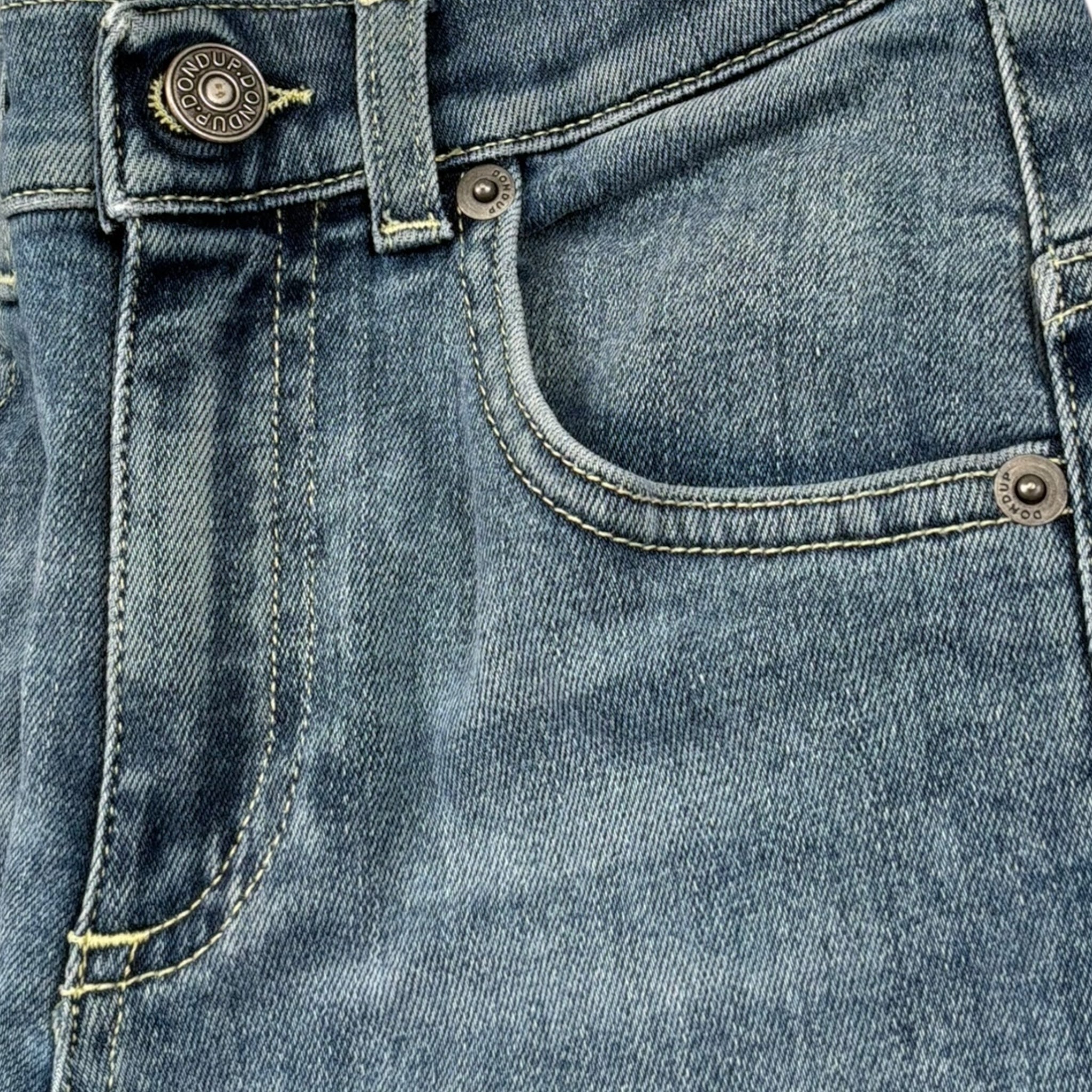 Dondup Jeans Tinta Unita per Bambino DMPA130 BLU DONDUP 