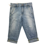 Dondup Jeans Tinta Unita con Tasche Americane per Bambino DMPA133 AZZURRO DONDUP 