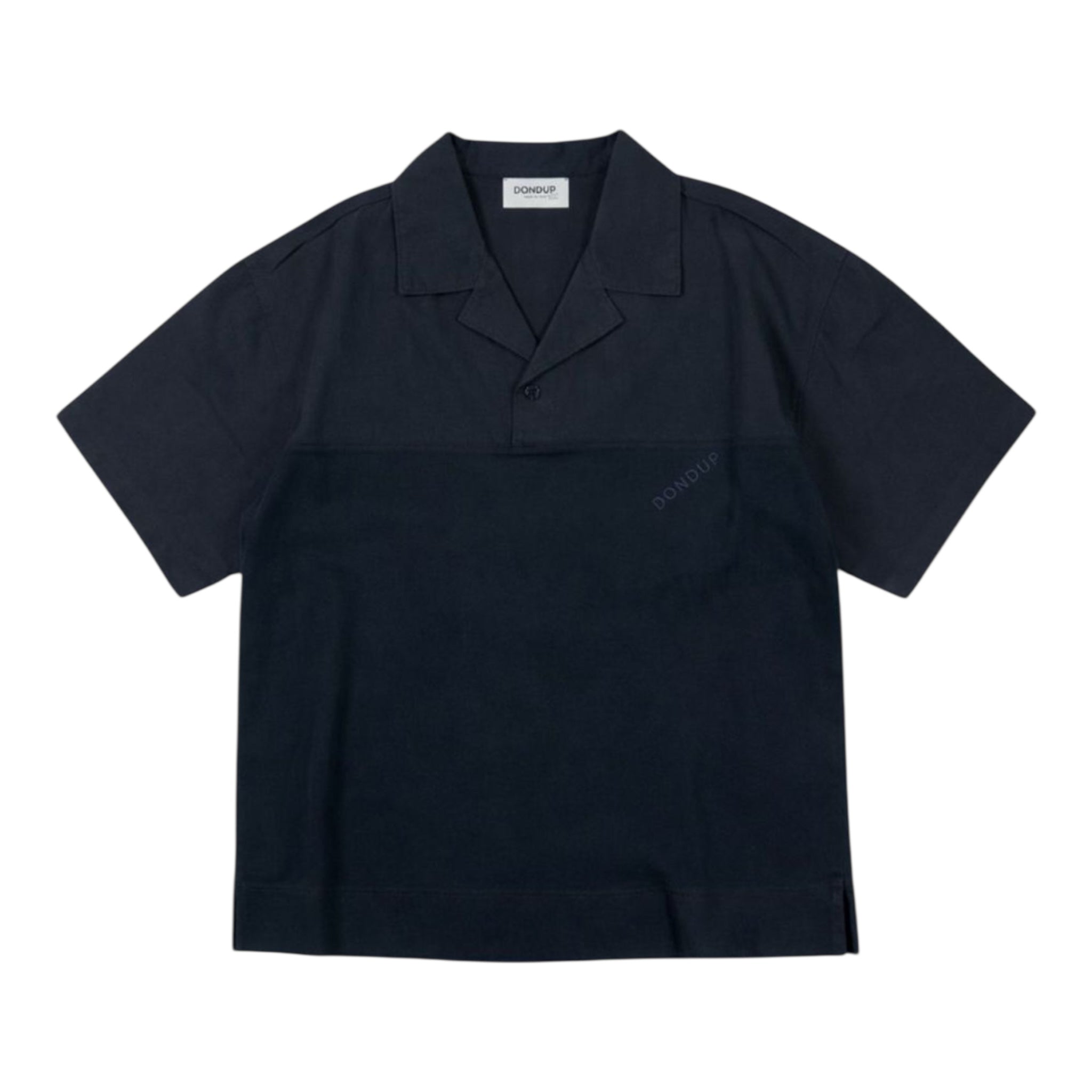 Dondup T-Shirt Tinta Unita con Colletto per Bambino DMTS040 BLU DONDUP 