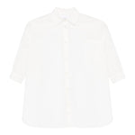 Dou Dou Camicia Tinta Unita Manica Lunga per Bambina DW1A20X BIANCO DOU DOU 