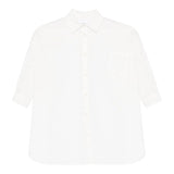 Dou Dou Camicia Tinta Unita Manica Lunga per Bambina DW1A20X BIANCO DOU DOU 