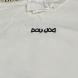 Dou Dou Abito Tinta Unita Mezza Manica per Bambina DW1A31 PANNA DOU DOU 