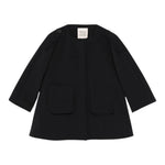 Dou Dou Giacca Tinta Unita con Zip per Bambina DW2A27 NERO DOU DOU 