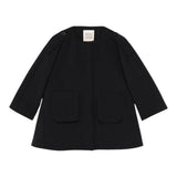 Dou Dou Giacca Tinta Unita con Zip per Bambina DW2A27 NERO DOU DOU 