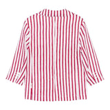 Dou Dou Giacca Tinta Unita con Fantasia A Righe per Bambina DW2P34 BORDEAUX DOU DOU 
