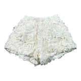Dou Dou Short Tinta Unita con Applicazioni per Bambina DW6A99X PANNA DOU DOU 