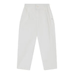 Dou Dou Pantalone Tinta Unita con Elastico In Vita per Bambina DW6P61 BIANCO DOU DOU 