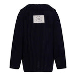 Dou Dou Cardigan Tinta Unita con Bottoni per Bambina DW9P00X BLU DOU DOU 