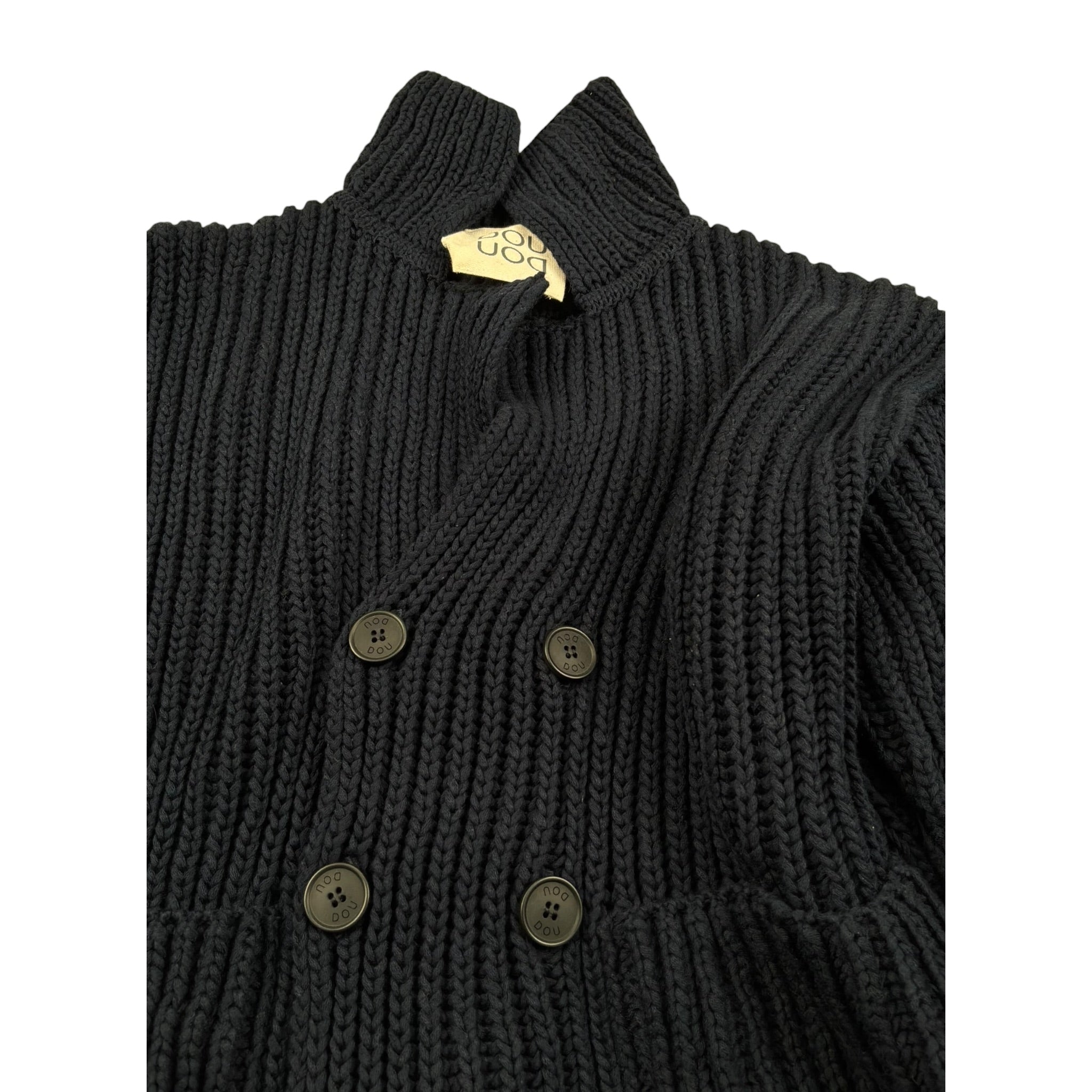 Dou Dou Cardigan Tinta Unita con Bottoni per Bambina DW9P00X BLU DOU DOU 