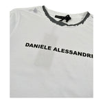 Dsquared2 Shirt Girocollo Tinta Unita con Stampa per Bambino 1231M1362 BIANCO DSQUARED2 