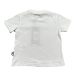 Dsquared2 T-Shirt Girocollo Tinta Unita con Logo per Neonato 1296M00007 BIANCO DSQUARED2 