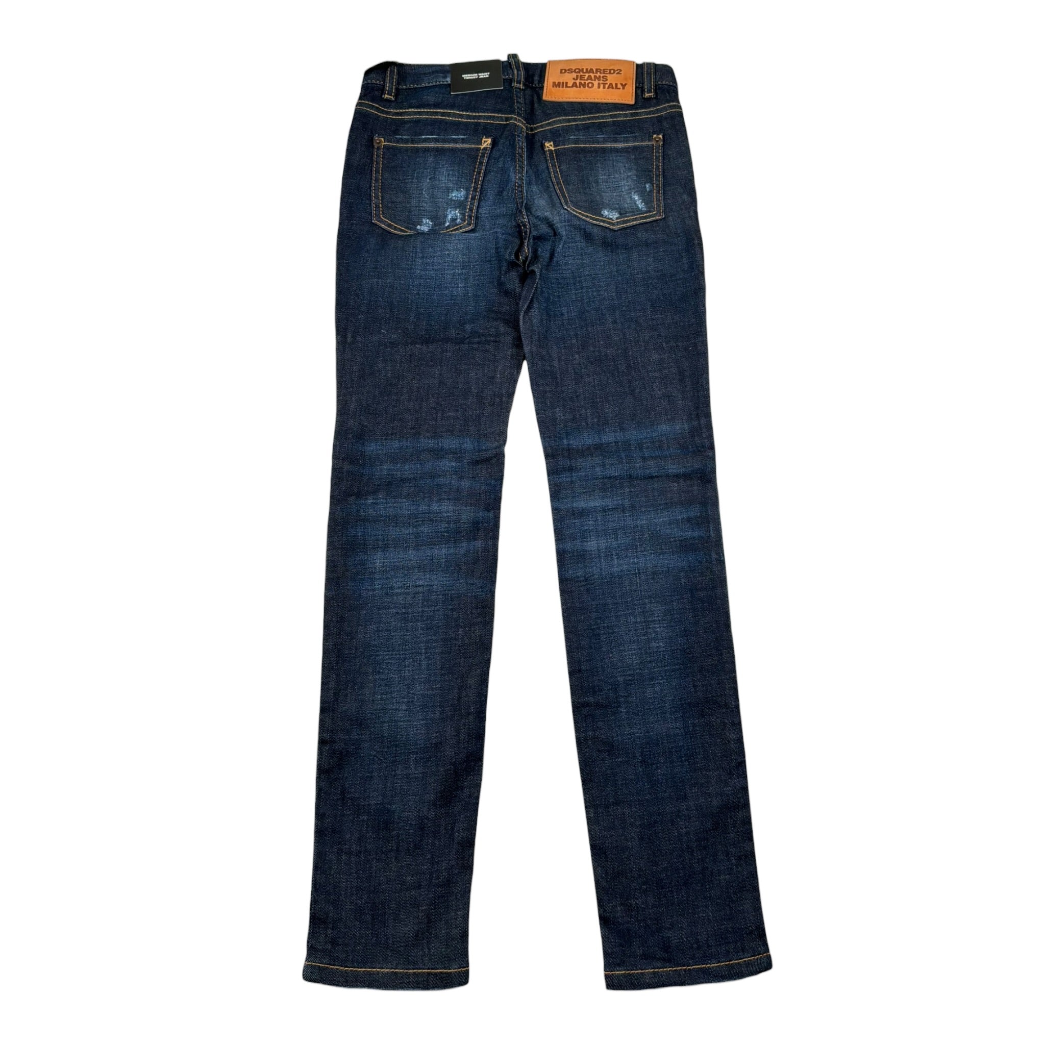 Dsquared2 Jeans Tinta Unita 5 Tasche per Bambino DQ01DX BLU DSQUARED2 