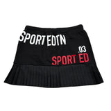 Dsquared2 Gonna tinta unita con Stampa Nero per Bambina DQ1656 NERO DSQUARED2 