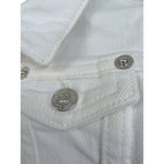 Dsquared2 Giubbino Tinta Unita In Denim per Neonato DQ1765 BIANCO DSQUARED2 