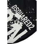 Dsquared2 Camicia Giromanica Tinta Unita con Logo per Bambino DQ2414 NERO DSQUARED2 