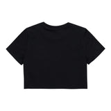 Dsquared2 T-Shirt Girocollo Tinta Unita con Logo per Bambina DQ2729 NERO DSQUARED2 