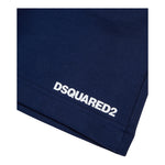 Dsquared2 Bermuda In Tuta Tinta Unita con Stampa per Bambino DQ2738XX BLU DSQUARED2 