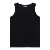 Dsquared2 Canotta Girocollo Tinta Unita con Logo per Bambino DQ2783 NERO DSQUARED2 