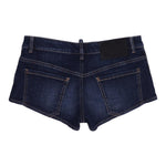 Dsquared2 Short In Denim Tinta Unita con Tasche per Bambina DQ2837 BLU DSQUARED2 