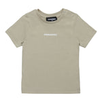 Dsquared2 T-Shirt Girocollo Tinta Unita con Stampa per Bambino DQ2853J BEIGE DSQUARED2 