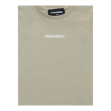 Dsquared2 T-Shirt Girocollo Tinta Unita con Stampa per Bambino DQ2853J BEIGE DSQUARED2 