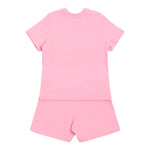 Dsquared2 Completo 2 Pezzi T-Shirt-Short tinta unita Rosa per Neonata DQ2877 ROSA DSQUARED2 
