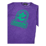 Dsquared2 T-Shirt Girocollo Tinta Unita con Collaborazione Invicta per Bambino DQ2924 VIOLA DSQUARED2 
