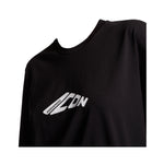 Dsquared2 T-Shirt Girocollo Tinta Unita con Stampa per Bambino DQ2941 NERO DSQUARED2 