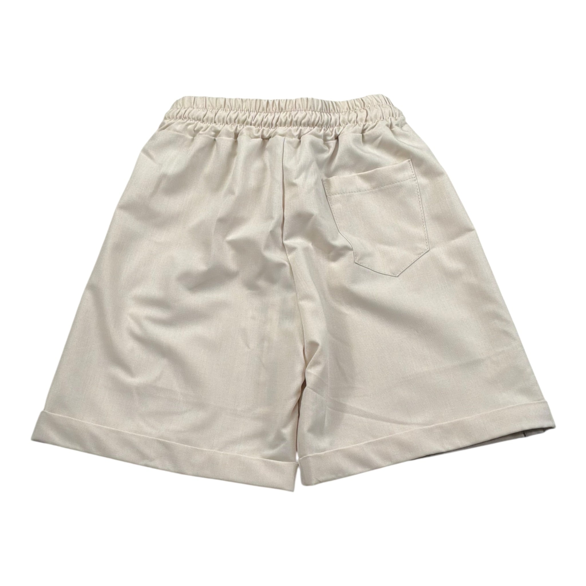 Duepuntozero Bermuda Tinta Unita con Elastico In Vita per Bambino BMB325R BEIGE DUEPUNTOZERO 