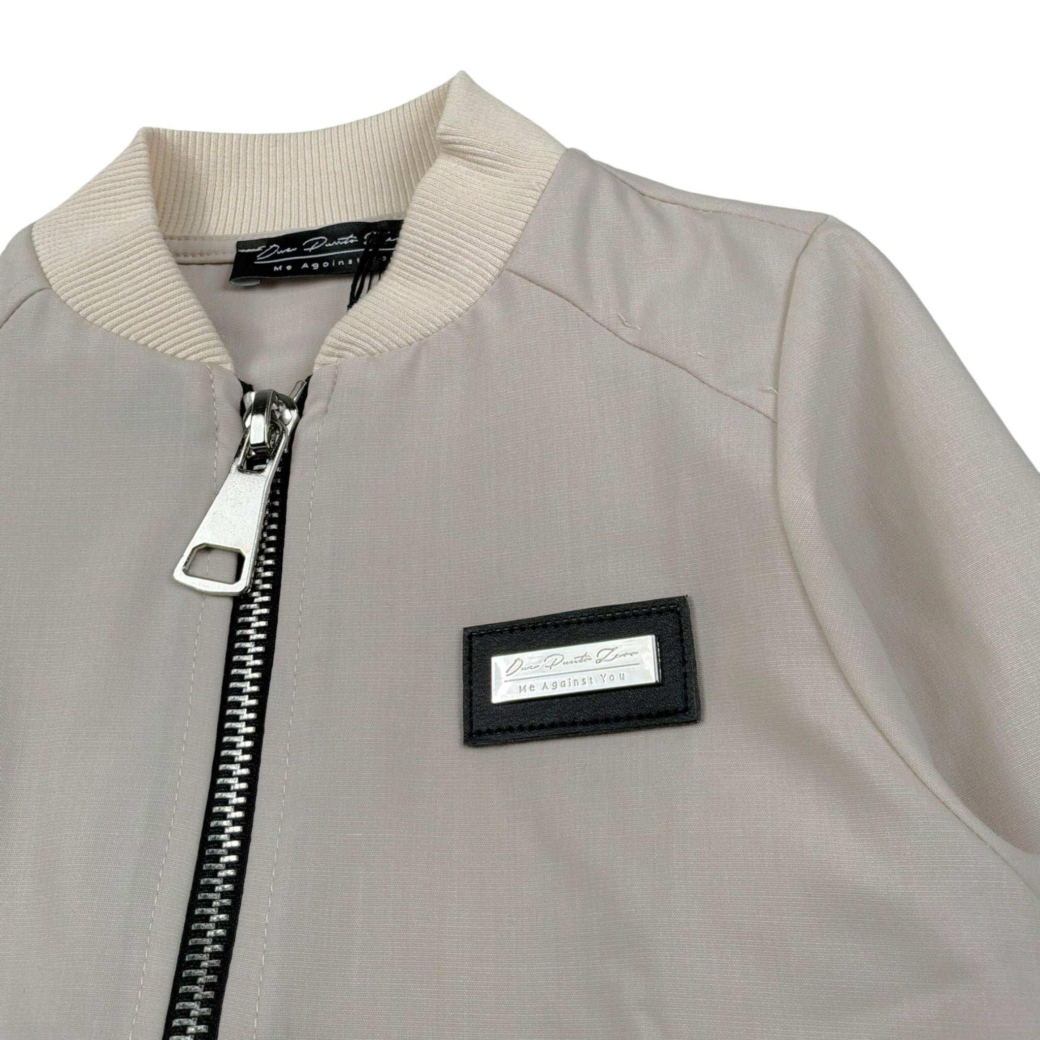 Duepuntozero Giubbino Tinta Unita con Zip per Bambino GBTASC BEIGE DUEPUNTOZERO 