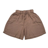 Dusty Color Bermuda Tinta Unita con Elastico In Vita per Bambino DJWS5019SH MARRONE DUSTY COLOR 