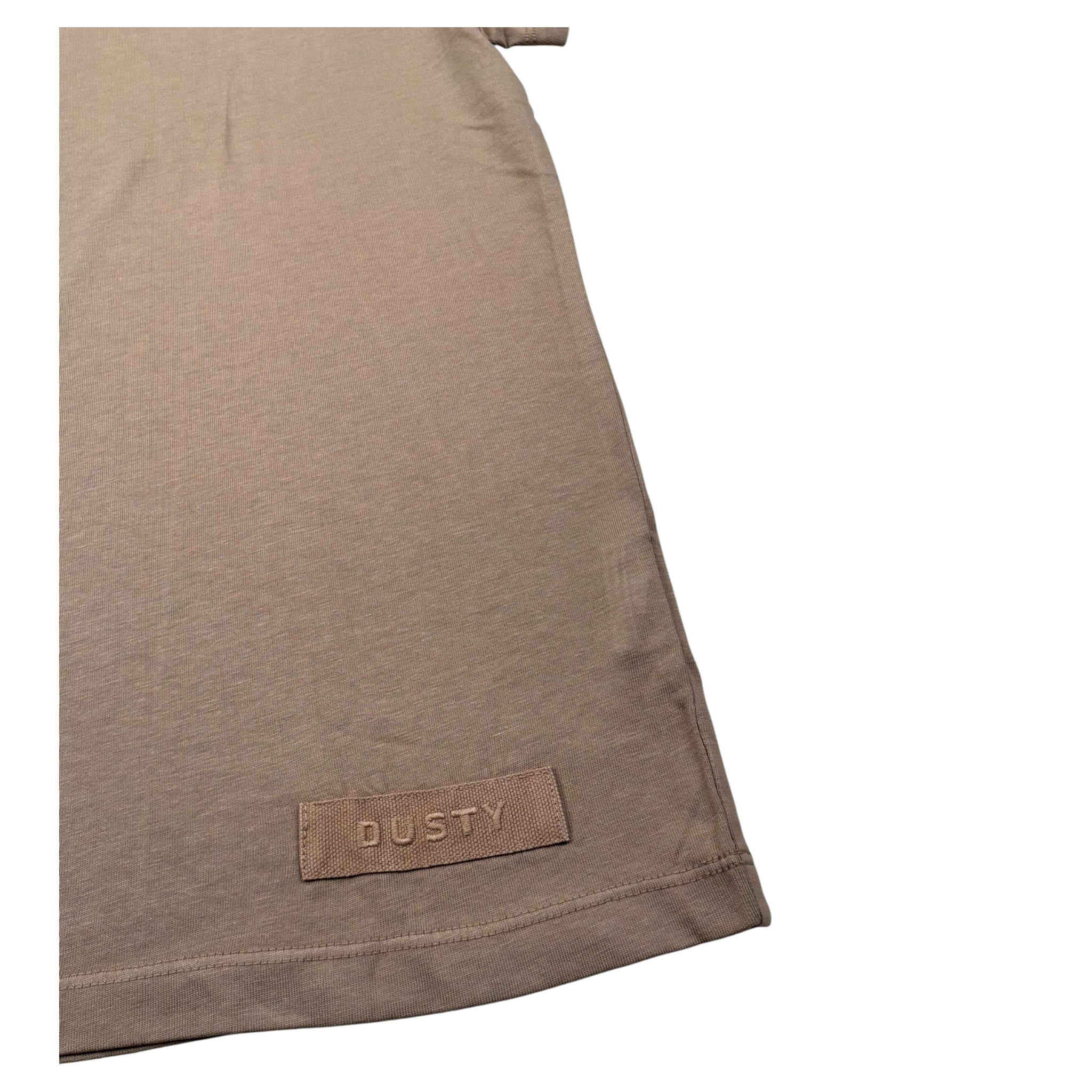 Dusty Color T-Shirt Girocollo Tinta Unita  per Bambino DUXS5028TS MARRONE DUSTY COLOR 