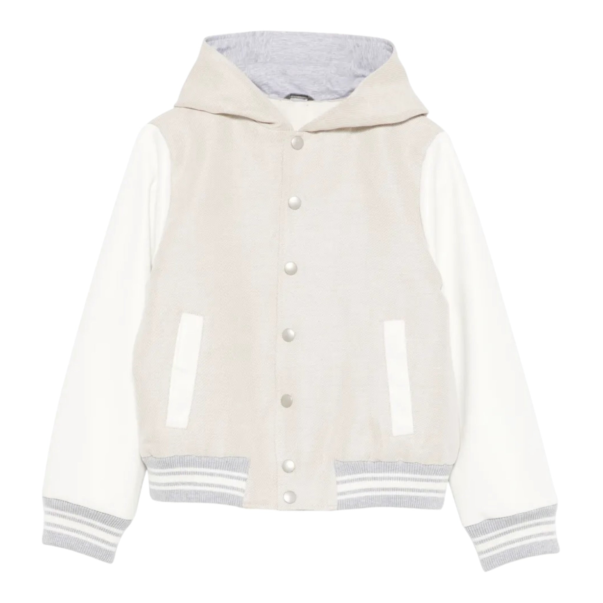 Eleventy Giubbino Modello College con Cappuccio per Bambino EW2P17 BEIGE ELEVENTY 
