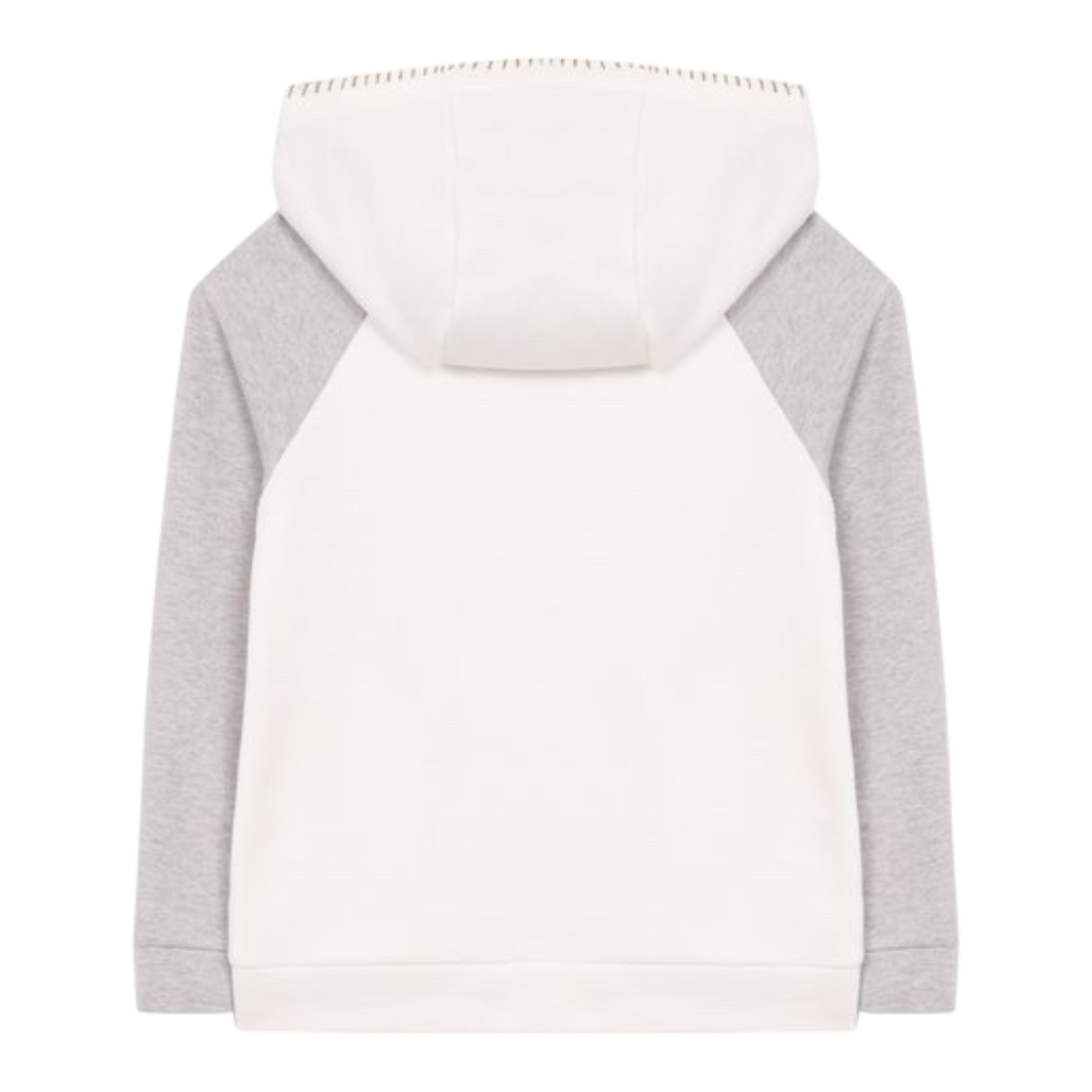 Eleventy Felpa Tinta Unita con Cappuccio E Profili In Contrasto per Bambino EW4P40 BIANCO ELEVENTY 