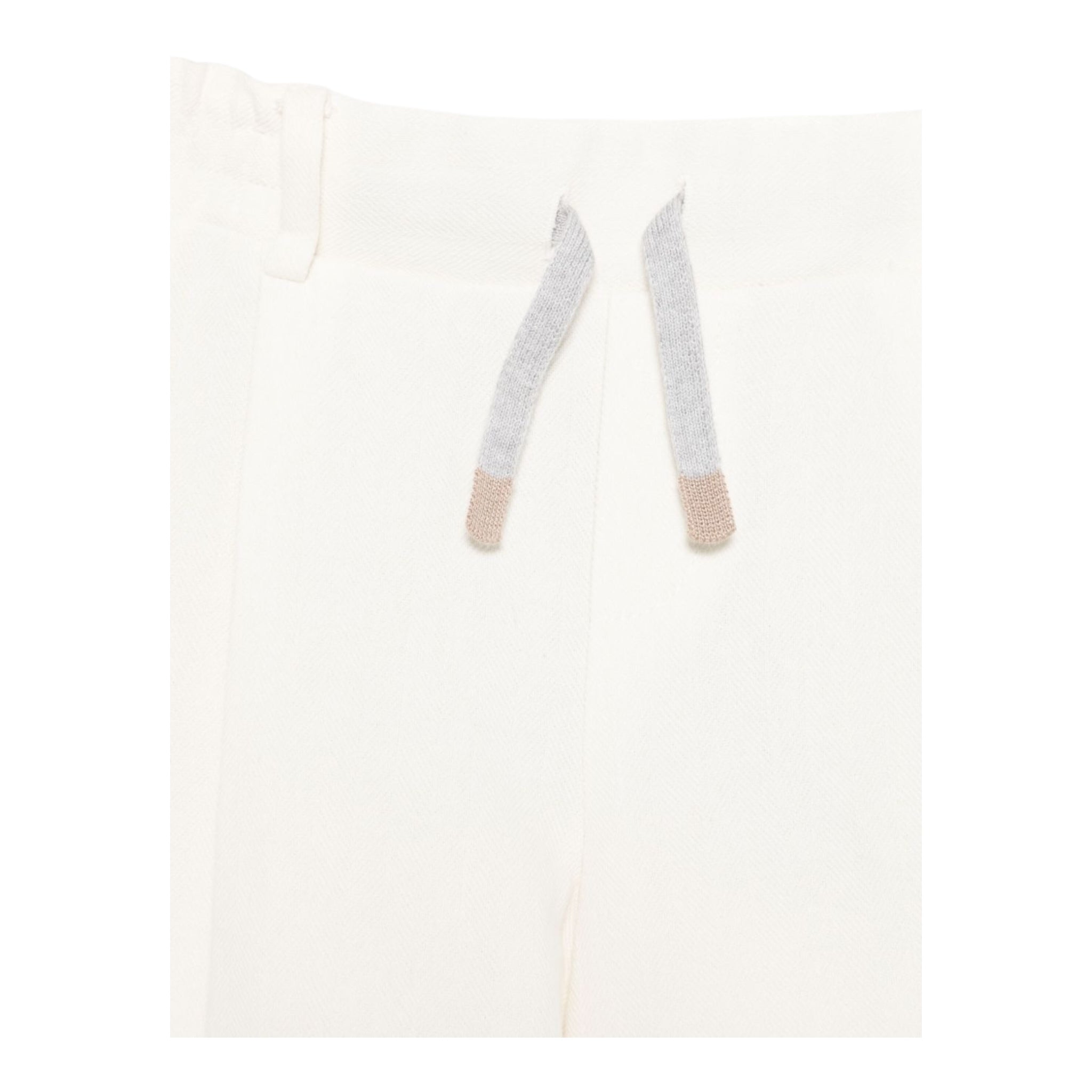 Eleventy Bermuda Tinta Unita con Elastico In Vita per Bambino EW6P59 PANNA ELEVENTY 