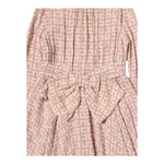 Elisabetta Franchi Abito Tinta Unita Manica Lunga Logato per Bambina EFAB455 ROSA ELISABETTA FRANCHI 