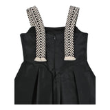 Elisabetta Franchi Abito Tinta Unita A Bretelle per Bambina EFAB473 NERO ELISABETTA FRANCHI 