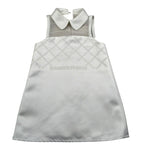 Elisabetta Franchi Abito Giromanica Tinta Unita con Brillantini per Bambina EFAB618XX BIANCO ELISABETTA FRANCHI 