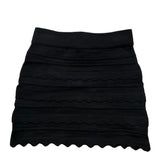 Elisabetta Franchi Gonna Tinta Unita con Ricami per Bambina EFCM015 NERO ELISABETTA FRANCHI 