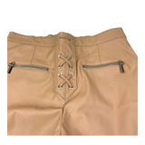 Elisabetta Franchi Pantalone In Ecopelle Tinta Unita per Bambina EFPA152 CAMMELLO ELISABETTA FRANCHI 