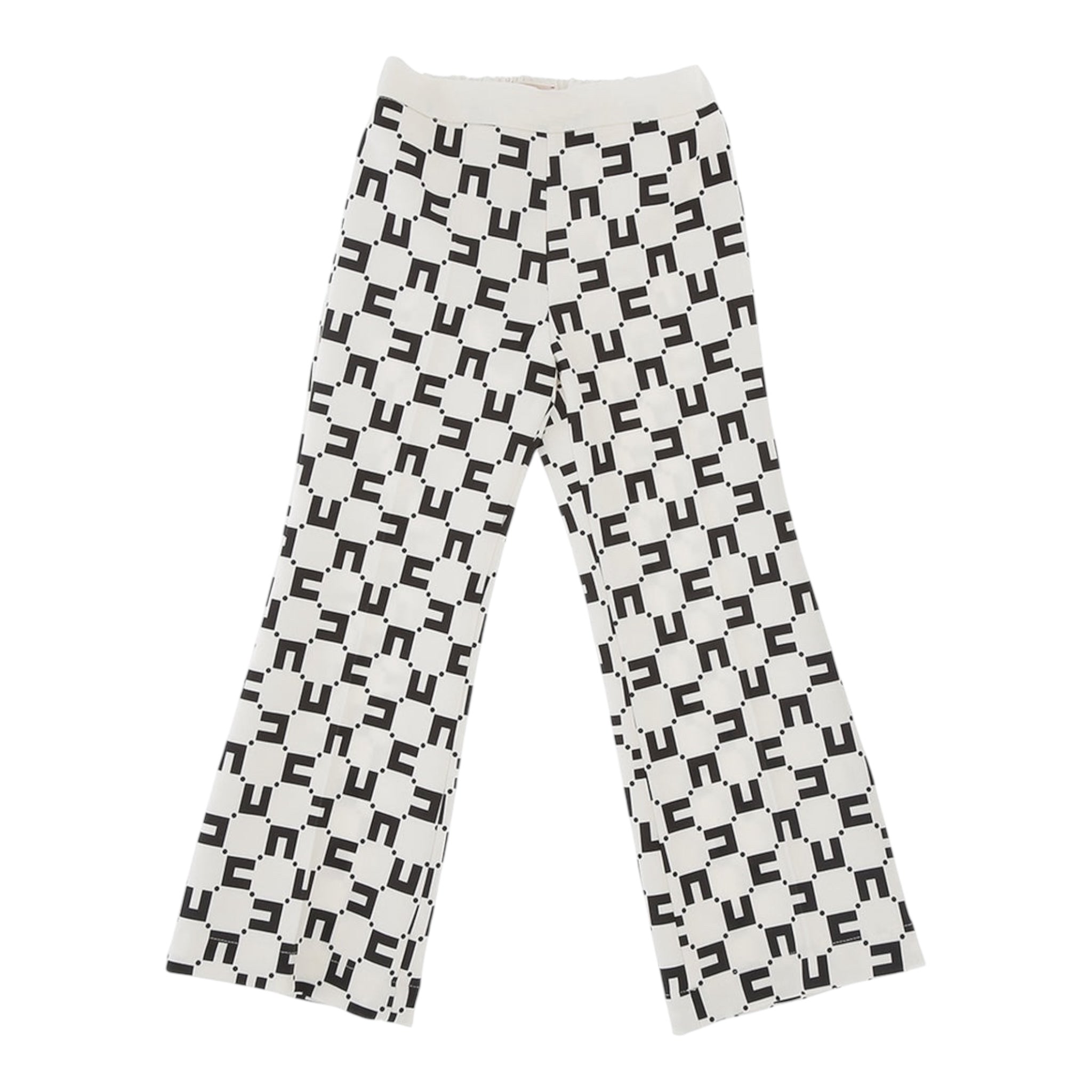 Elisabetta Franchi Pantalone Tinta Unita Modello Palazzo per Bambina EFPA230 PANNA ELISABETTA FRANCHI 