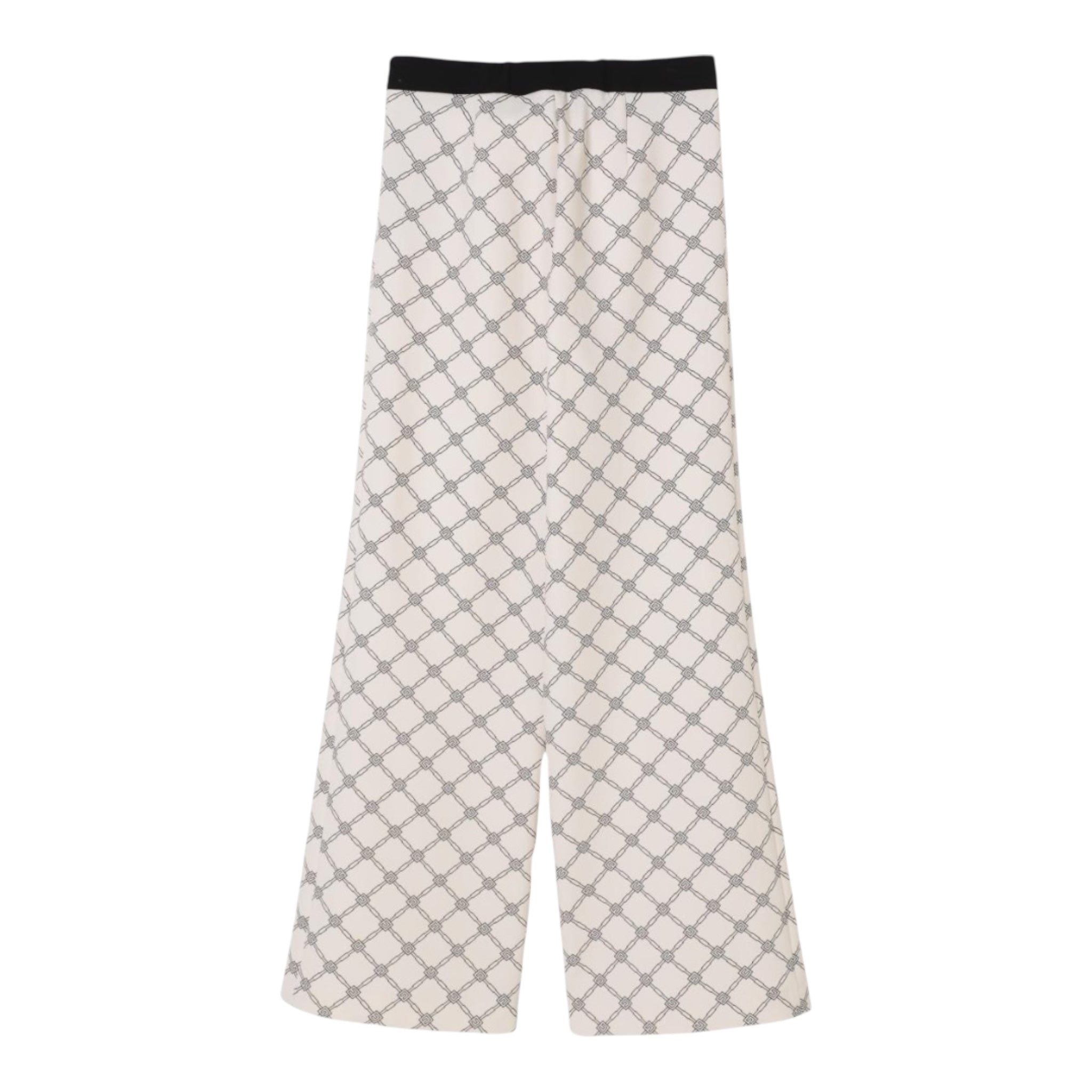 Elisabetta Franchi Pantalone Tinta Unita Logato per Bambina EFPA282 PANNA ELISABETTA FRANCHI 
