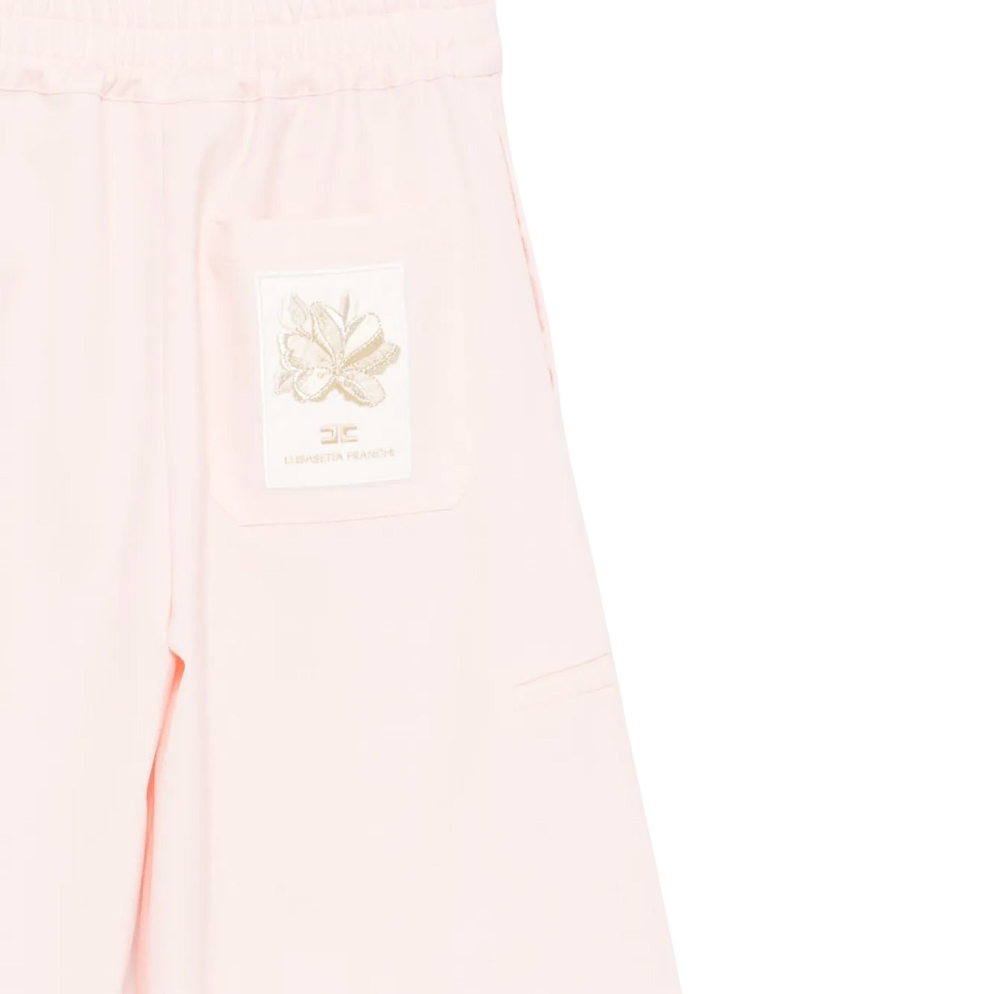 Elisabetta Franchi Pantalone Tinta Unita Modello Palazzo per Bambina EFPA286X ROSA ELISABETTA FRANCHI 