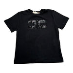 Elisabetta Franchi T-Shirt Girocollo Tinta Unita con Stampa per Bambina EFTS214 NERO ELISABETTA FRANCHI 
