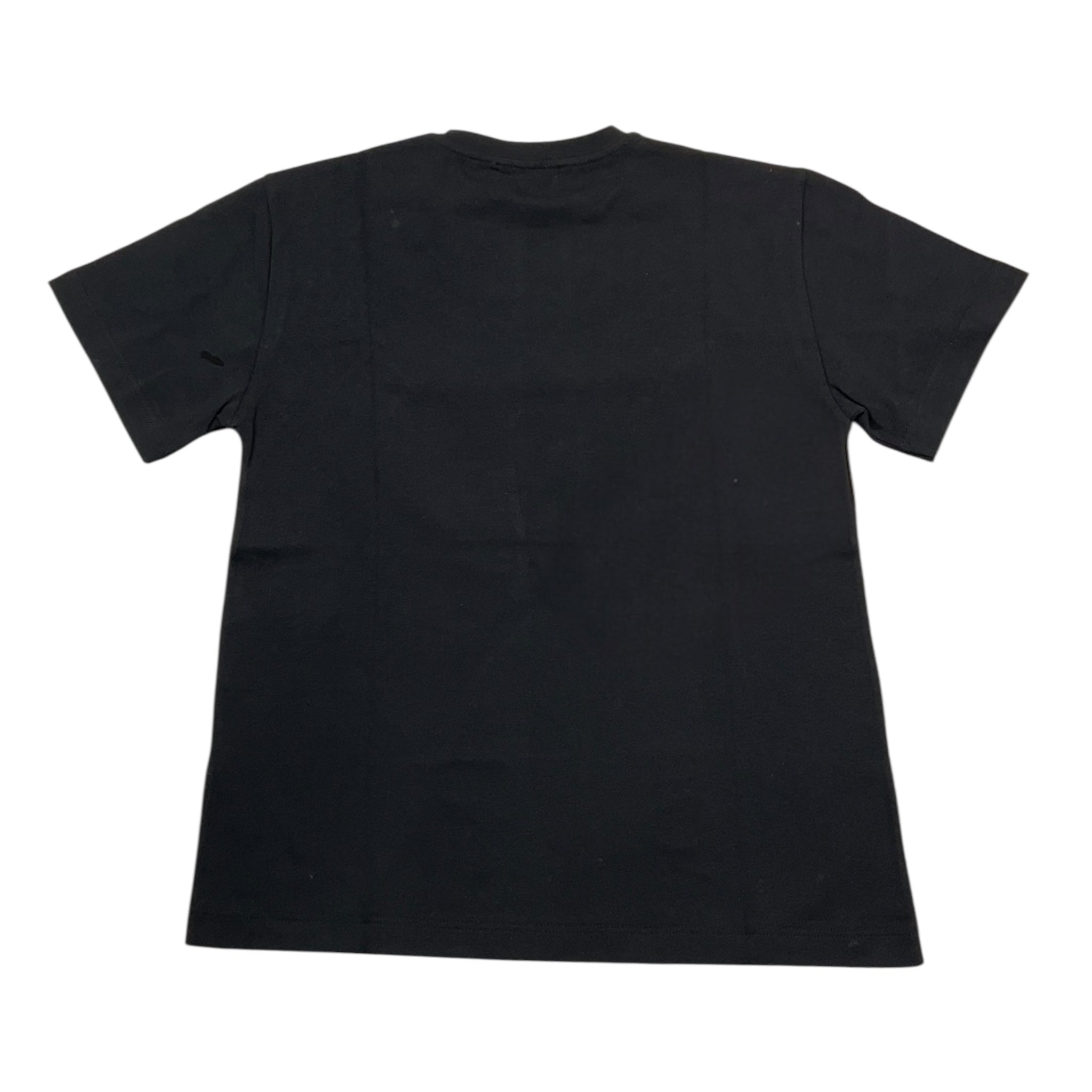 Elisabetta Franchi T-Shirt Girocollo Tinta Unita con Brillantini per Bambina EFTS227 NERO ELISABETTA FRANCHI 