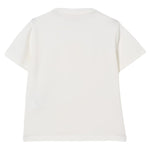 Elisabetta Franchi T-Shirt Girocollo Tinta Unita con Logo per Bambina EFTS231XX PANNA ELISABETTA FRANCHI 